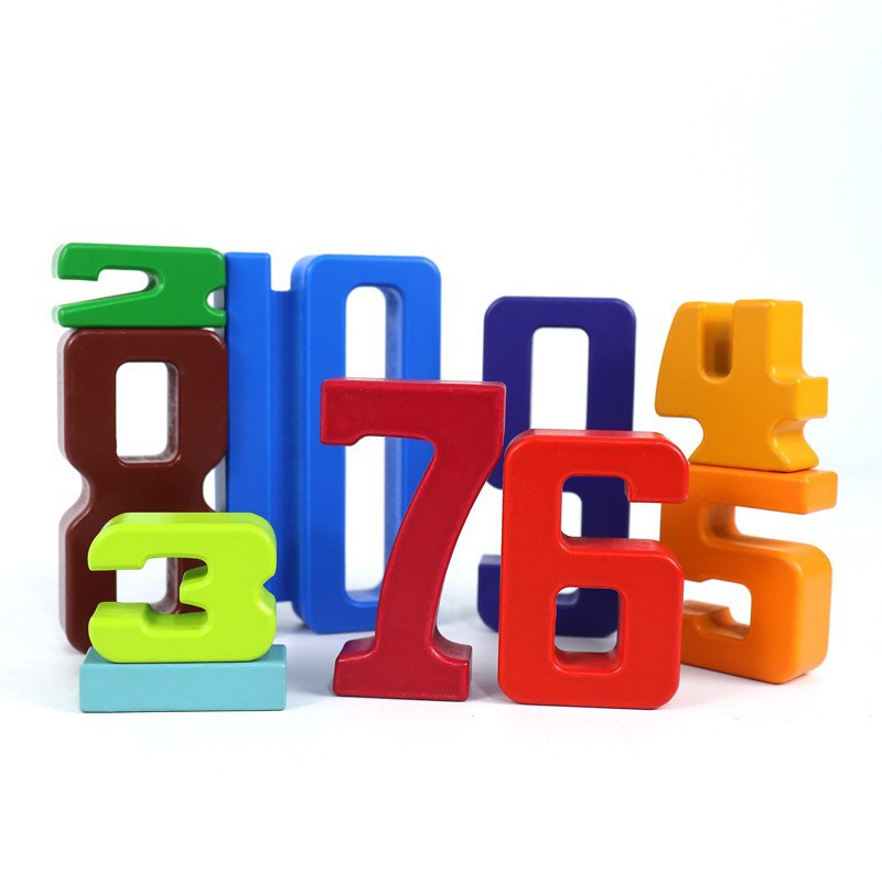 43 number blocks (rainbow colors)