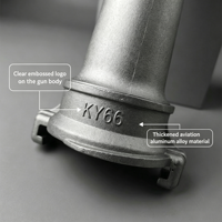 KY66 Boquilla para Manguera Contra Incendios de Aleación de Aluminio Forjado de 66 mm, 1.6 MPa, Alta Presión, Estándar Ruso GOST, Chorro de Agua