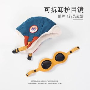 Gorro de Aviador para Niños Hunter&Jones con Gafas Desmontables, Gorro con Orejeras para Invierno, Unisex, Cálido para Exteriores - Product Image 1