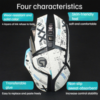 Autocollant pour souris de jeu Logitech G502 sans fil/filaire, tapis de souris de jeu optique, autocollant pour souris de jeu Logitech – Nouveauté très prisée