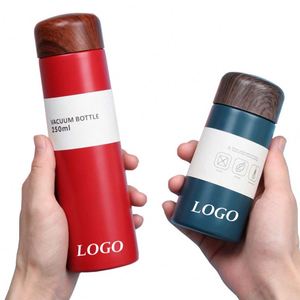 Custom Mini Metal Water <b>Bottle</b> Portable Stainless Steel Office Thermal Cup with Logo - Product Image 1
