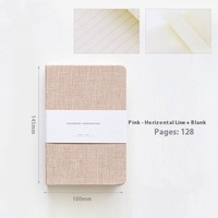 Individualisierbares Notizbuch mit Hardcover und Stoffeinband, kariertes Schulheft mit leeren Seiten für Handgezeichnetes, Tagebuch, Planer und Kassenbuch für Studenten