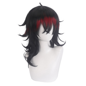 วิกผมสังเคราะห์สีดำและสีแดงคอสเพลย์ vtuber luxiem VOX <span class=keywords><strong>Akuma</strong></span> - Product Image 4