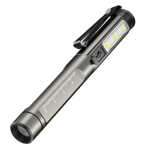 Lampe d'examen médical portable de type stylo avec règle intégrée, lampe de travail COB, lampe torche <span class=keywords><strong>LED</strong></span> EDC d'urgence pour camping en extérieur, lumière UV - Product Image 1