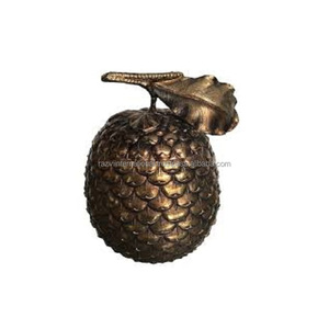 Seau à glace en acier inoxydable avec paille en forme d'ananas plaqué cuivre - Product Image 6