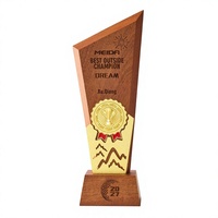 Trophée haut de gamme en bois massif durable, sur mesure, imprimé UV, thème arbres, médaille de championnat, cérémonie de remise des prix annuelle, plaque de champion