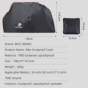WEST BIKING-funda protectora para bicicleta de montaña y <span class=keywords><strong>carretera</strong></span>, impermeable, Universal, a prueba de polvo, nueva - Product Image 4