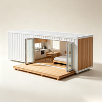 Appartement Modulaire de Luxe VIP en Conteneur de 40 Pieds – Maisonnette Spacieuse pour Invités dans la Cour – Design Moderne, Installation Rapide