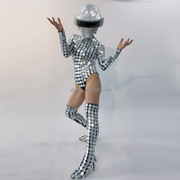 Costume de robot miroir personnalisé avec écran TV intégré, combinaison miroir pour spectacle de boîte de nuit, performance scénique, danse, cosplay pour événements et spectacles