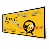 Affiche publicitaire personnalisée Bannière en vinyle PVC perforé suspendu avec taille personnalisée et impression de logo