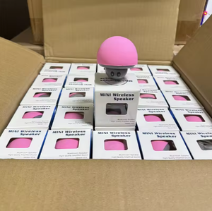 Mini altavoz inalámbrico con ventosa, <span class=keywords><strong>Subwoofer</strong></span> de sonido impermeable portátil de seta bonita para el hogar, viaje, ducha, baño, altavoces de succión - Product Image 4