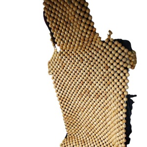 Wooden <b>Bead</b> Car Seat Cushion Summer Breathable Front Seat Cover Massage Ventilation Cypress Material - Product Image 5