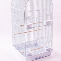 Nouvelle arrivée, grande cage à oiseaux, facile à nettoyer, volière en métal pour perroquet, canari, deux portes, forme carrée, cage à oiseaux pour animaux de compagnie