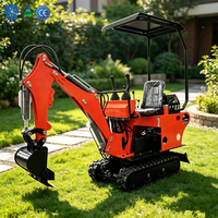 Mini-excavatrice sur chenilles de type 08 personnalisable en usine pour le creusement de fossés et le broyage