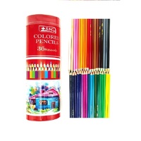 36 barils de stylos en métal crayons de couleur professionnels crayons de couleur personnalisés ensemble de coloriage en bois dessin enfants ensemble de coloriage