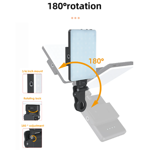 Lámpara LED Portátil Recargable con Clip para Teléfono Móvil, Luz de Relleno para Selfies, Transmisiones en Vivo, Fotografía y Video - Product Image 4