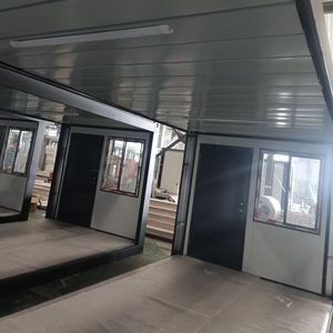 Casa Prefabricada <span class=keywords><strong>de</strong></span> Bajo Costo Tipo Z, Plegable, con Estructura <span class=keywords><strong>de</strong></span> Acero Resistente, Económica, Resistente a la Intemperie, Contenedor, Oficina Contemporánea Pequeña - Product Image 4