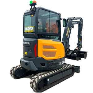 Mini-excavatrice Hyundai HX30AZ d'occasion, avec brise-roche Daemo, excavatrice sur chenilles de 3 tonnes avec godet brise-roche - Product Image 1