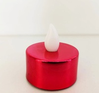 Bougies LED miniatures colorées à piles pour décoration de Noël, lumières chaleureuses de haute qualité