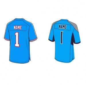 เสื้อเจอร์ซีย์ฟุตบอลอเมริกันแบบตาข่ายแขนสั้นพิมพ์ลายตามสั่งสำหรับผู้ใหญ่สำหรับฝึกซ้อมและแข่งขัน - Product Image 1