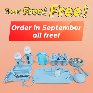 Trẻ em ăn tối Bộ yếm tấm bát thìa khác bé ăn Nguồn cung cấp Silicone bé bộ đồ ăn đặt - Product Image 2