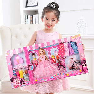 Vendita calda 73cm cartone animato principessa bambole con diversi accessori per la casa di gioco della ragazza giocattoli - Product Image 3