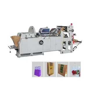 Tanyue wenzhou מפעל חיתוך גודל אוטומטי שקיות קניות לטפל תיק נייר קראפט קראפט עם הדפסה