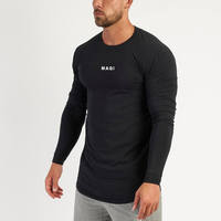 Fournisseur de vêtements, t-shirt à manches longues pour homme, respirant, streetwear, grande taille, coton, unisexe, vente en gros