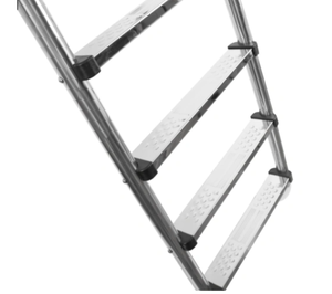 Échelle <span class=keywords><strong>de</strong></span> <span class=keywords><strong>piscine</strong></span> en acier inoxydable à 4 marches avec <span class=keywords><strong>pied</strong></span> en plastique - Product Image 3