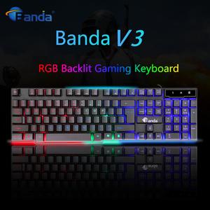 104 touches rougeoyantes claviers filaires USB universels Teclado RGB Clavier <span class=keywords><strong>De</strong></span> Gamer Pour Pc clavier <span class=keywords><strong>de</strong></span> jeu pour ordinateur portable - Product Image 4