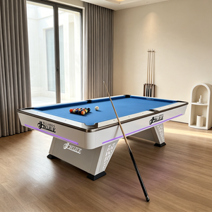 BOJUE 9 Fuß 9-Ball <span class=keywords><strong>Billardtisch</strong></span> Schiefer Stahl Poolbillardtisch für Clubs - Product Image 3