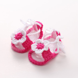 Chaussons <span class=keywords><strong>pour</strong></span> tout-petits Mary Jane, chaussures en <span class=keywords><strong>tricot</strong></span> et crochet faites à la main, chaussons doux et confortables, premières chaussures d'intérieur <span class=keywords><strong>pour</strong></span> bébés filles - Product Image 5