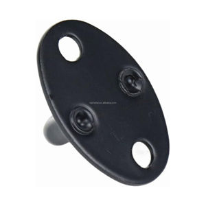 Черная нержавеющая сталь CNC обработанная настенная круглая Потолочная пластина с крючком для потолка/настенного изготовления листового металла - Product Image 6