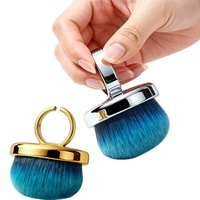 Brosse de pré-nettoyage pour ongles, élimination rapide de la poussière, outil de nettoyage des ongles en plastique à poils doux