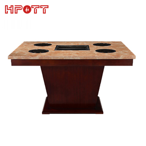 Fabriek Custom Rookloze Elektrische Hotpot Koreaanse <span class=keywords><strong>Bbq</strong></span> Tafels Voor Restaurant - Product Image 1