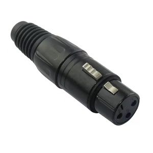 Connecteur XLR pour microphone 3 broches, mâle/femelle, <span class=keywords><strong>prise</strong></span> jack, boîtier ABS, contact en cuivre, 5A, connexion audio - Product Image 4