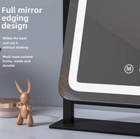 Miroir de maquillage LED avec éclairage, style Hollywood, interrupteur tactile, 3 modes de couleur, pour table de chevet, vente en gros