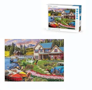 DS Wholesale Kids Jigsaw Puzzle Game cartone di carta personalizzato 500 pezzi Jigsaw Puzzle per bambini adulti