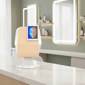 เครื่องวิเคราะห์ผิวหนังดิจิทัล MC88 AI UV Light พร้อมระบบวิเคราะห์ภูมิประเทศผิว 3 มิติ ควบคุมผ่าน iPad เทคโนโลยี WiFi Cloud ตรวจจับรอยแดงบนผิวหนัง วิเคราะห์ใบหน้า สำหรับร้านเสริมสวย มาตรฐาน EU - Product Image 1