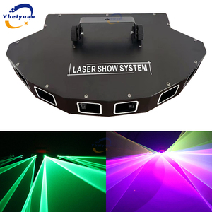 Fan-Shaped 6 Hole RGB Full-Color Laser Scanning Projector DMX512 Stage Effect Dance Floor <b>Bar</b> Party <b>Light</b> Portable D - Product Image 3