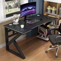 Vente en gros Nouveau design Bureau de jeu moderne noir et blanc pour bureau à domicile Table d'ordinateur personnalisée
