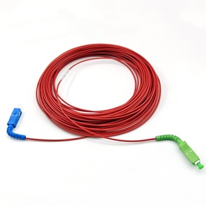 Cordon de raccordement fibre de haute qualité SC Flexible/<span class=keywords><strong>APC</strong></span> à SC Flexible/UPC BI G.657.A.1 Câble fibre <span class=keywords><strong>rouge</strong></span> PVC 9/125 monomode Simplex 2mm - Product Image 1