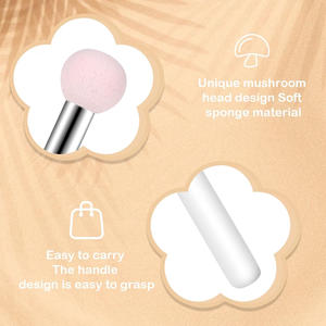 Éponge de maquillage en forme de champignon pour le visage, les paupières, le nez, applicateur de fond de teint et anticernes, <span class=keywords><strong>pinceau</strong></span> à fard à paupières - Product Image 2