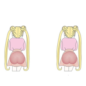 Vente en gros d'autocollants anti-collision pour porte de voiture en silicone 3D autocollants de décoration de fesses en forme de dessin animé mignon - Product Image 4