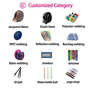 Fabricantes Chineses de Faixas Elásticas Jacquard Coloridas em Nylon com Padrão de Letras para Acessórios de Vestuário - Product Image 6