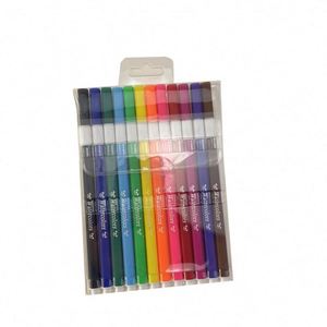 ปากกาสีน้ำพลาสติกแบบล้างออกได้ สำหรับวาดภาพระบายสี หลายสี สำหรับเด็กและนักเรียน - Product Image 3