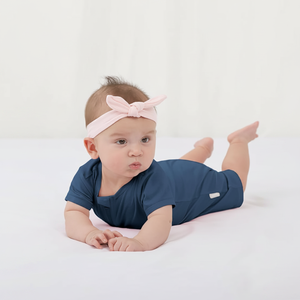Bamboe Tweezijdige Rits Neutrale Korte Mouwen Baby Rompers Baby Jongens Baby Meisjes Slaappakjes - Product Image 3