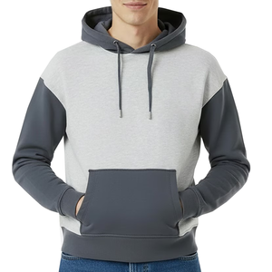 Men's Splicing Two Pieces Hoodie Men's Long Sleeves Hoodie Pullover High Quality Men's Hoodie - Product Image 4