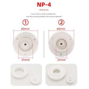 Máquina automática de donas Berliner certificada CE con freidora mezcladora integrada 500 piezas/hora 201 acero inoxidable - Product Image 5