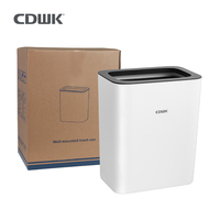Fifine CDWK — poubelle en plastique moderne 26L, brun, pour camping-cars